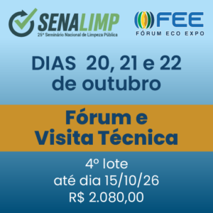 FEE SENALIMP 2026 - 3 Dias e 1 Visita Técnica